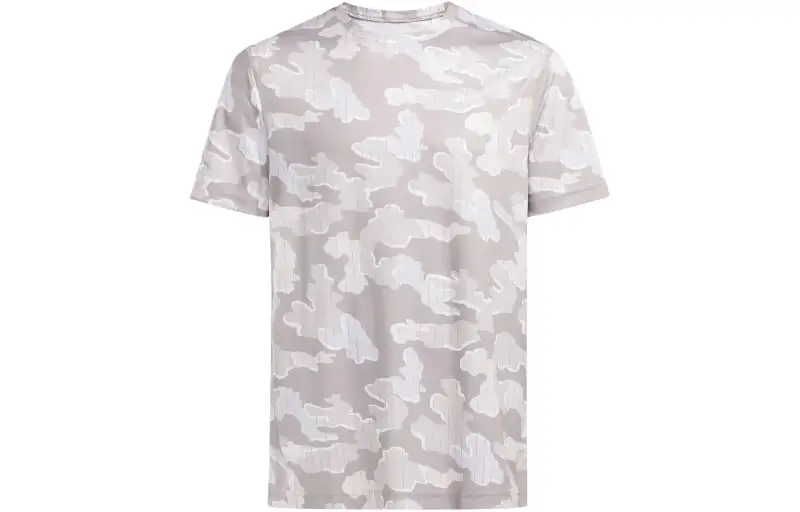 Reebok T Shirts Men's Taupe Crew Neck Moderate Straight Fit