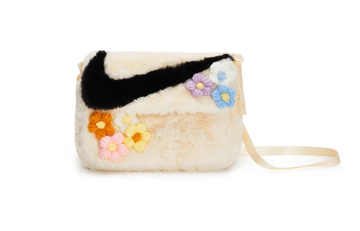 Nike Fabric Crossbody Bags Unisex Beige