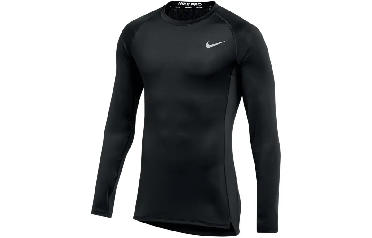 Nike T-Shirts Men's Black Crew Neck Moderate Straight Fit