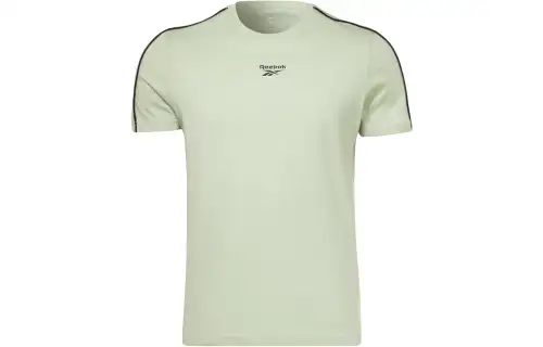 Reebok T Shirts Men's Green Crew Neck Moderate Straight Fit