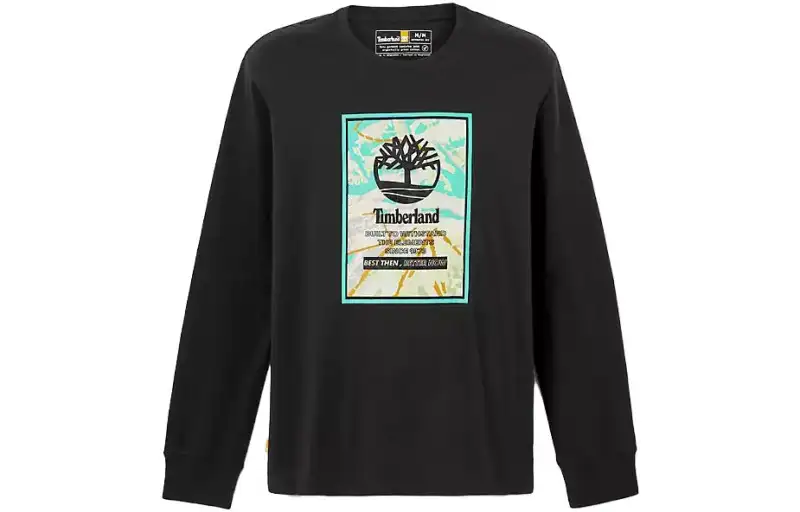 Timberland Ski School Long Sleeve Logo T Shirt T Shirt Unisex Black
