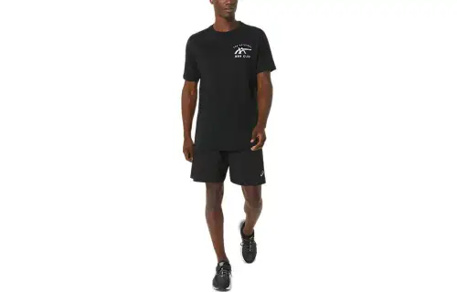 ASICS ORC T Shirts Unisex Black Crew Neck Moderate Other