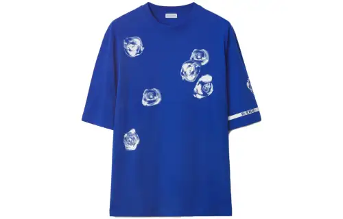 Burberry Rose-print Cotton T-shirt