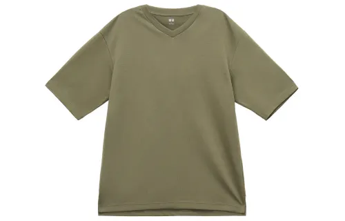 UNIQLO AIRism T Shirt Men's Dark Olive