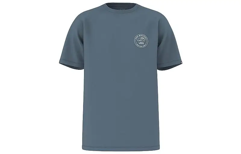 Vans T Shirts Men's Blue Crew Neck Moderate Straight Fit