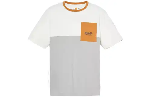 Timberland T Shirt Men's Gray White