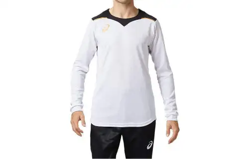 ASICS T Shirts Men's White Crew Neck Moderate Other