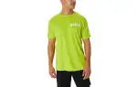 ASICS STRIPES SUNRISE T Shirts Unisex Green Crew Neck Moderate Other