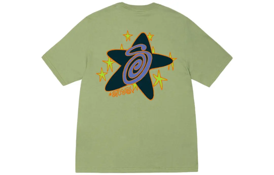 Stussy Galaxy Graphic Crewneck Short-Sleeve T-Shirt