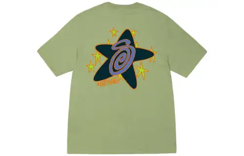 Stussy Galaxy Graphic Crewneck Short-Sleeve T-Shirt
