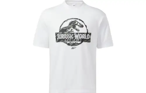 Reebok Jurassic World T Shirt Unisex White