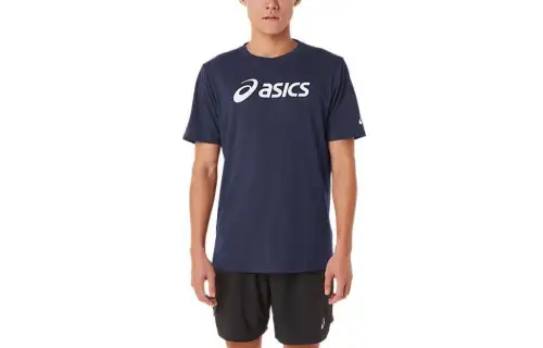 ASICS XG T Shirts Men's Midnight Blue Crew Neck Moderate Straight Fit
