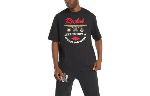 Reebok CL RES T Shirt Men's Black
