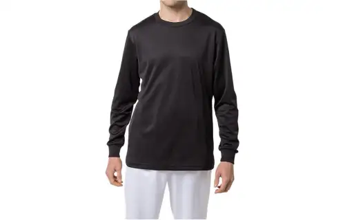 ASICS T Shirts Unisex Black Crew Neck Moderate Straight Fit