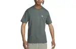 Nike T Shirts Men's Green Crew Neck Moderate