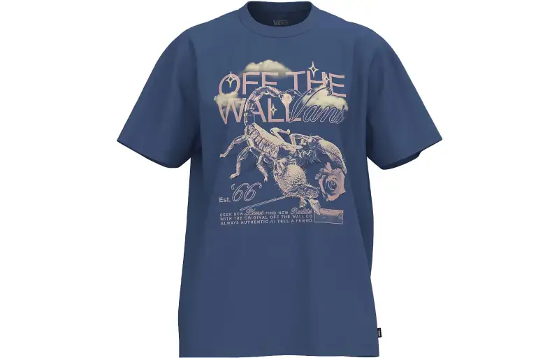 Vans Clouded Oversized T Shirt T Shirt Unisex Blue