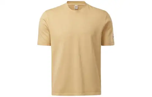 Reebok TEE T Shirt Unisex Beige Yellow