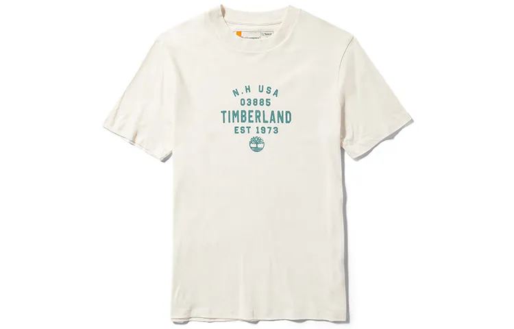 Timberland T Shirt Men's Vintage White