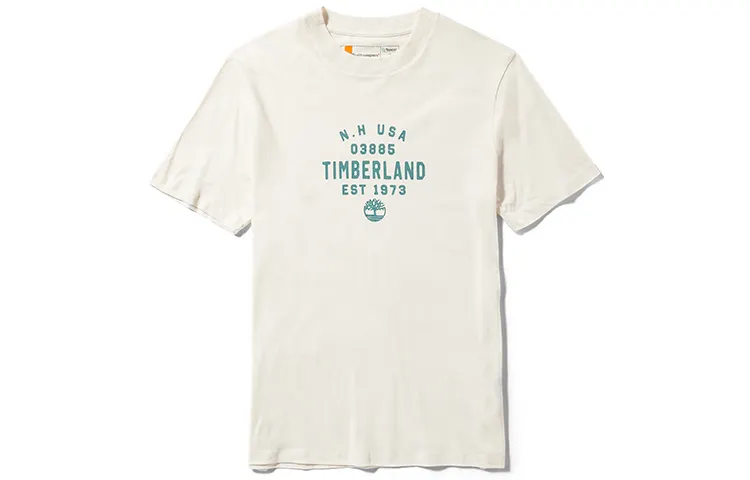 Timberland T Shirt Men's Vintage White