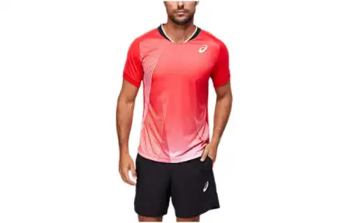 Asics Match Graphic Tee T Shirt Men's Red
