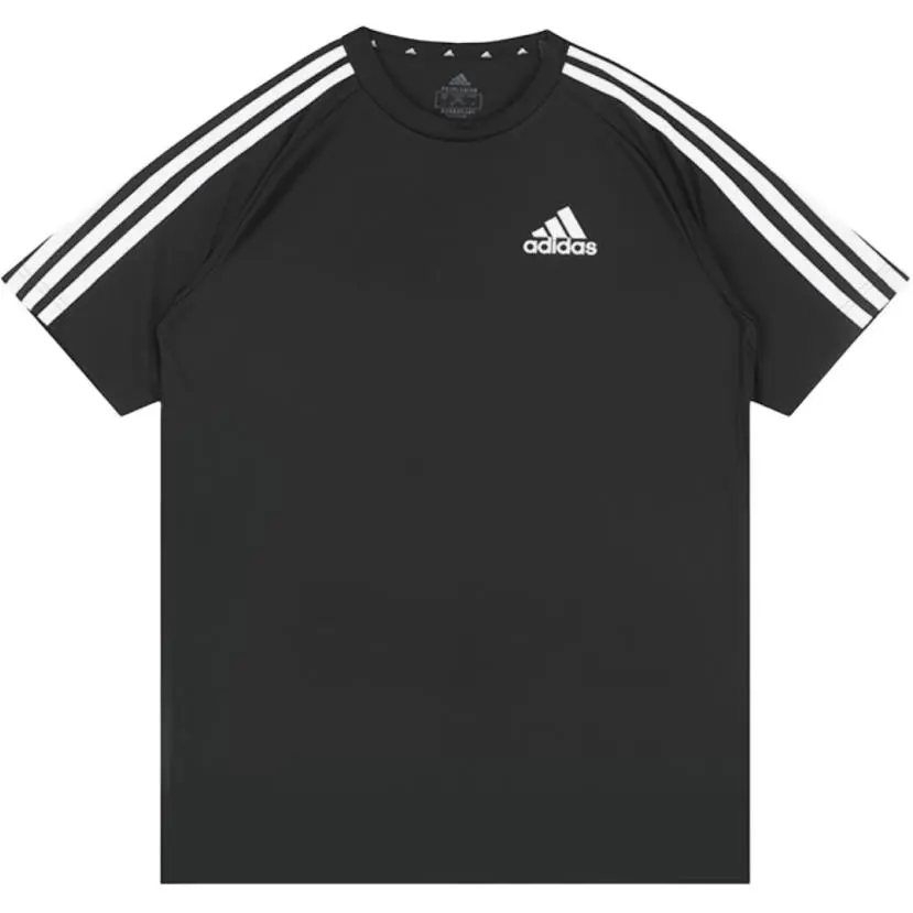 Adidas Football T Shirt Men's Black