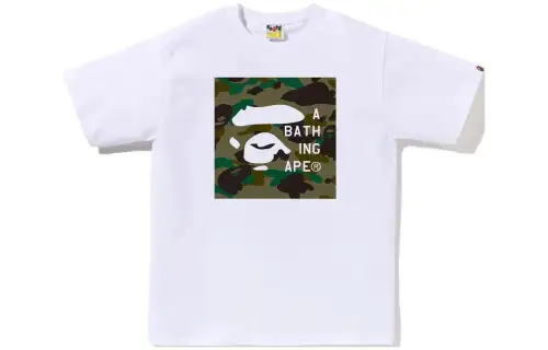 Bape 1st Camo Face Tag Logo Tee
