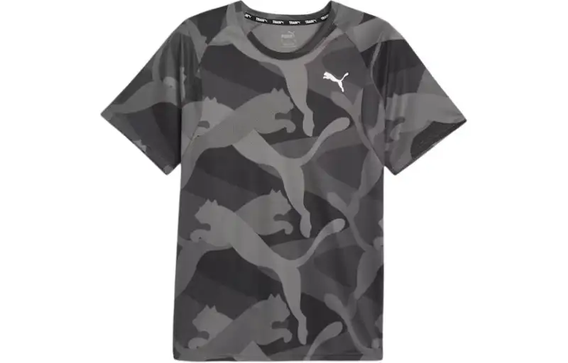 PUMA Fit Ultrabreathe T Shirts Men's Black Crew Neck Moderate Straight Fit