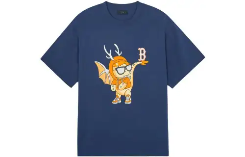 MLB Year Of The Dragon Limited Edition Collection T Shirts Unisex Blue Crew Neck Moderate Straight Fit