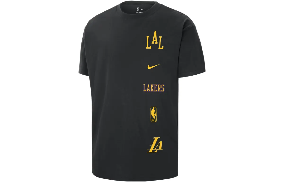 Nike T Shirt City Edition 2023/24 Season, Los Angeles Lakers Men's Black