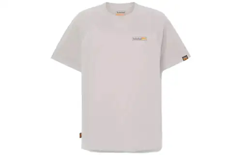 Timberland T Shirts Men's Gray Crew Neck Moderate Straight Fit