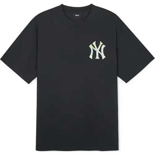 MLB New York Yankees T Shirts Unisex Black Crew Neck Moderate Straight Fit