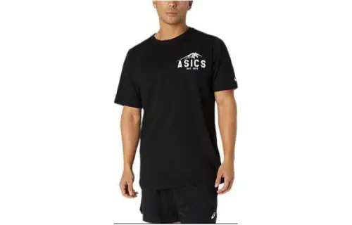 Asics FUJI 1977 TEE T Shirt Unisex Black