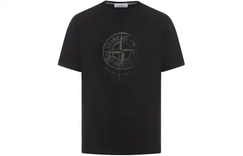 STONE ISLAND Logo Printed Crewneck T-Shirt