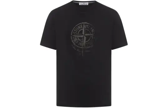 STONE ISLAND Logo Printed Crewneck T-Shirt