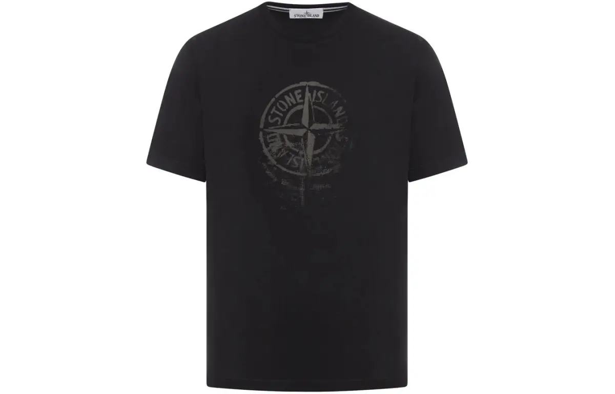 STONE ISLAND Logo Printed Crewneck T-Shirt