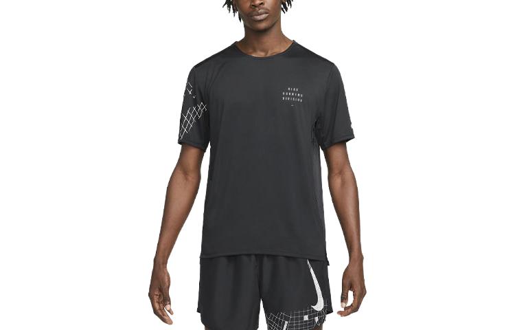 Nike Dri FIT Run Division Rise 365 T Shirt Men's Black