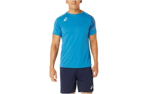 Asics DRY SS T Shirt Men's Blue