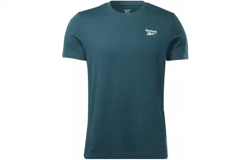 Reebok T Shirts Men's Green Crew Neck Moderate Straight Fit