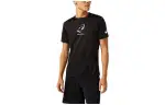 ASICS T Shirts Men's Black Crew Neck Moderate Straight Fit