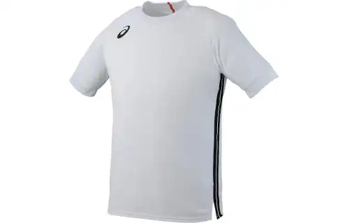 ASICS T Shirts Men's White Crew Neck Moderate Other