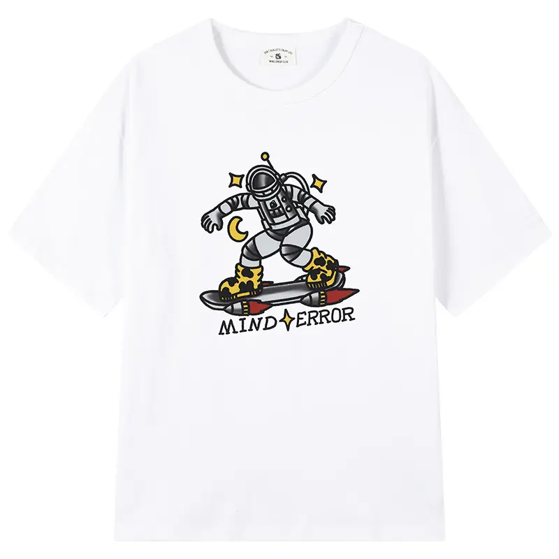 MIND ERROR Drop Shoulder Sleeve T Shirt Unisex