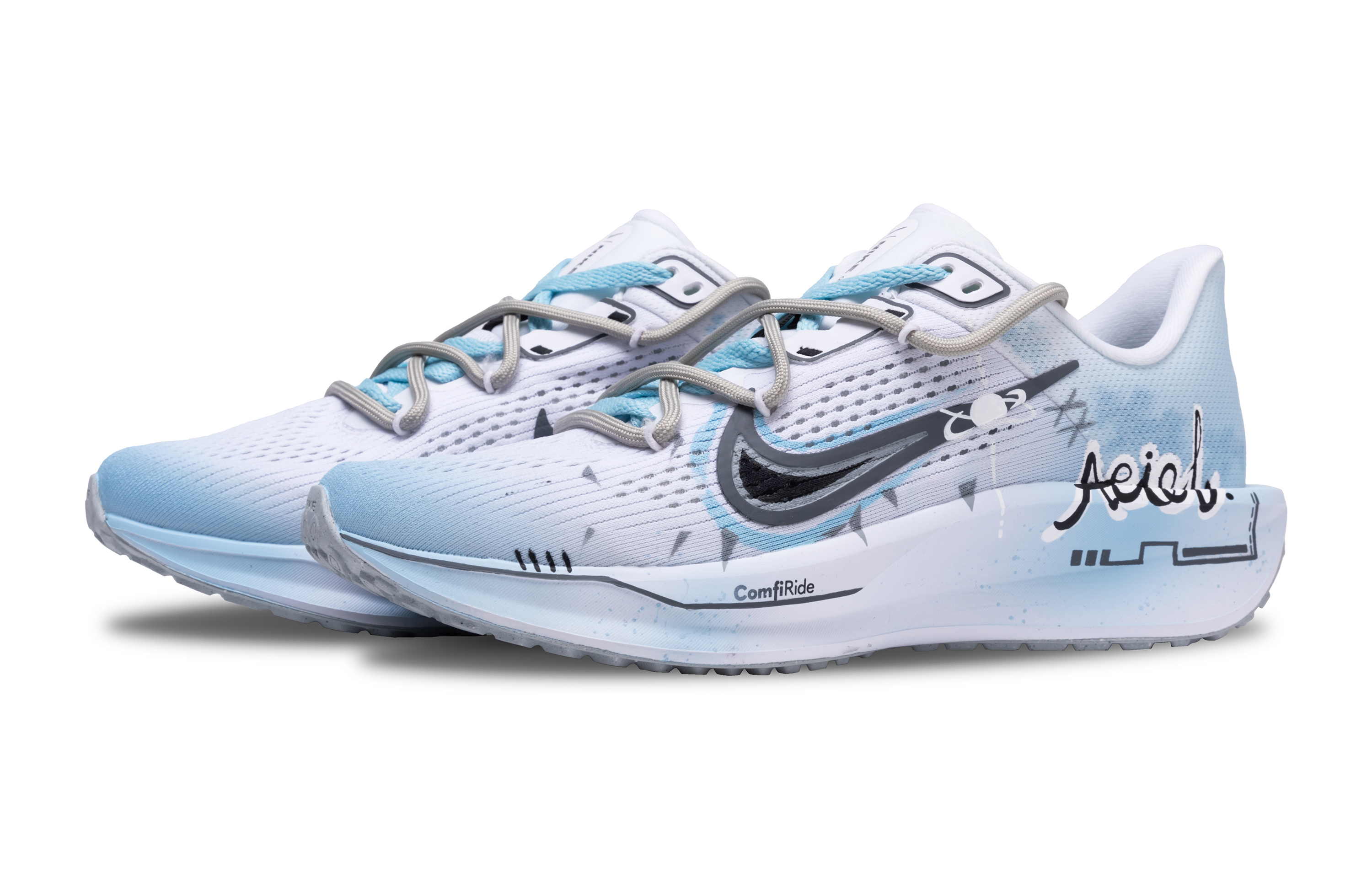 Nike Quest 6 Mesh Cushioning Slip Resistant Breathable Lightweight Low top Casual Sprint Running Shoes Unisex