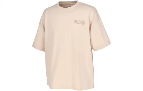 PUMA T Shirts Men's Umber Crew Neck Moderate Straight Fit
