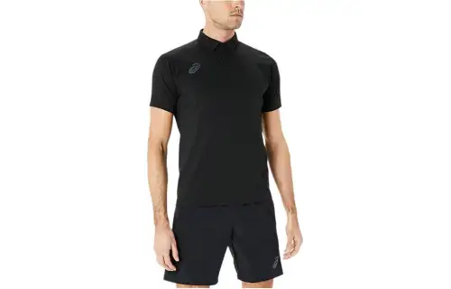 ASICS T Shirts Men's Black Moderate Straight Fit