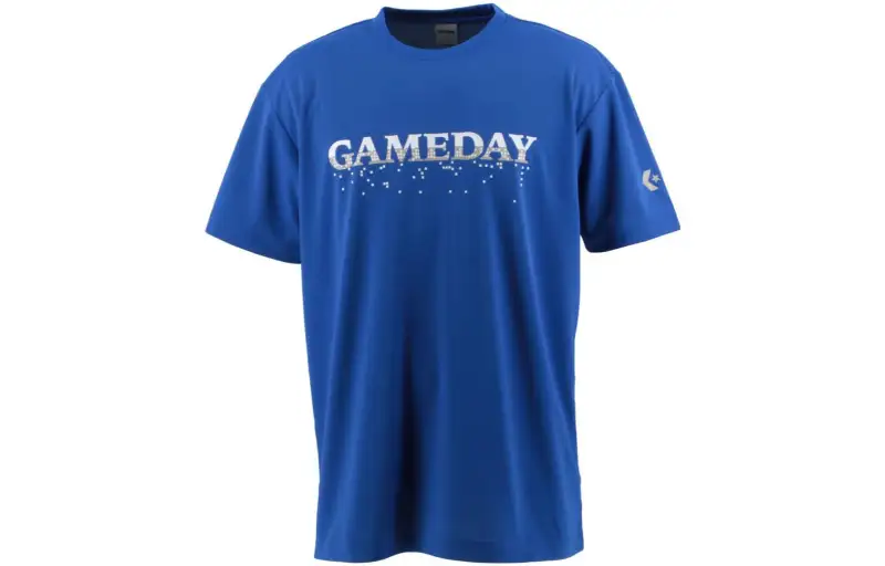 Converse T Shirts Men's Blue Crew Neck Moderate Other