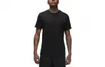 Jordan T Shirts Men's Black Crew Neck Moderate Straight Fit