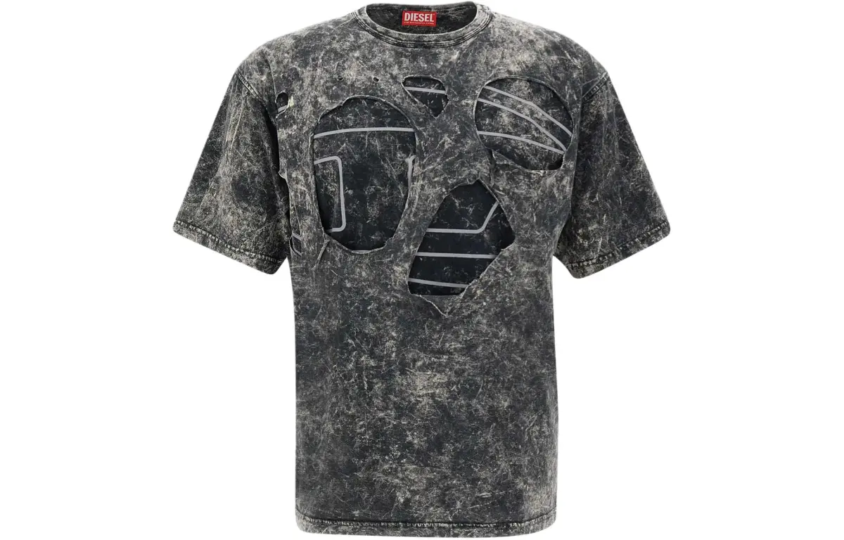 DIESEL T Boxt Peeloval Distressed T Shirt
