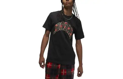 Jordan Brand Festive T Shirt Men's Black
