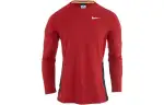 Nike T Shirts Men's Red Crew Neck Moderate Straight Fit