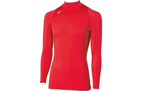 ASICS T Shirts Men's Red Half Turtleneck Moderate Other
